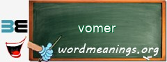 WordMeaning blackboard for vomer